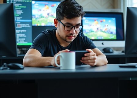 Senior Mobile Game Developer at work