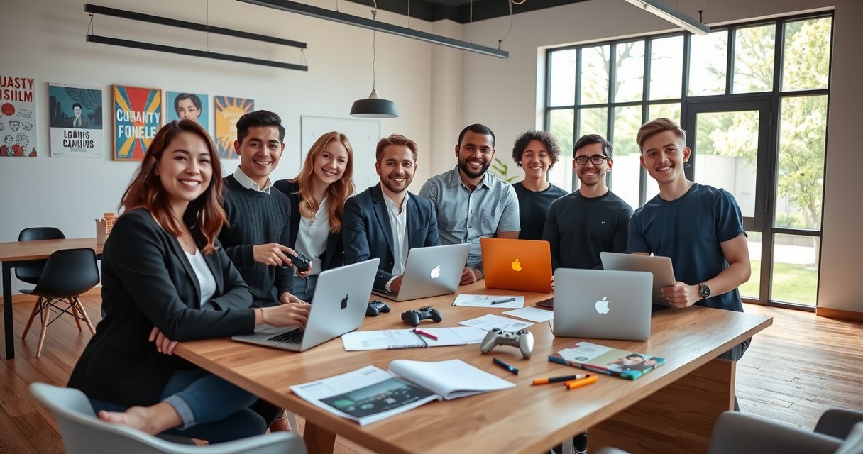 Collaborative team meeting